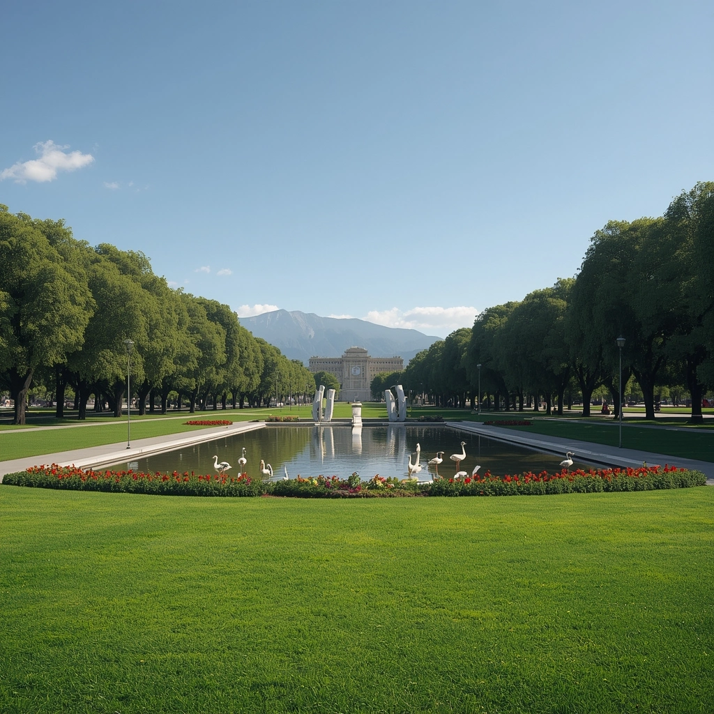 Parque Bicentenario em Santiago