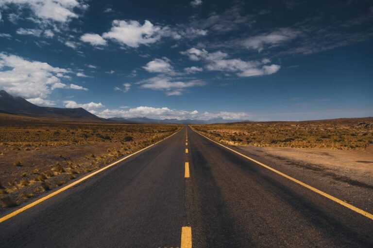 scenic highway through atacama desert chile