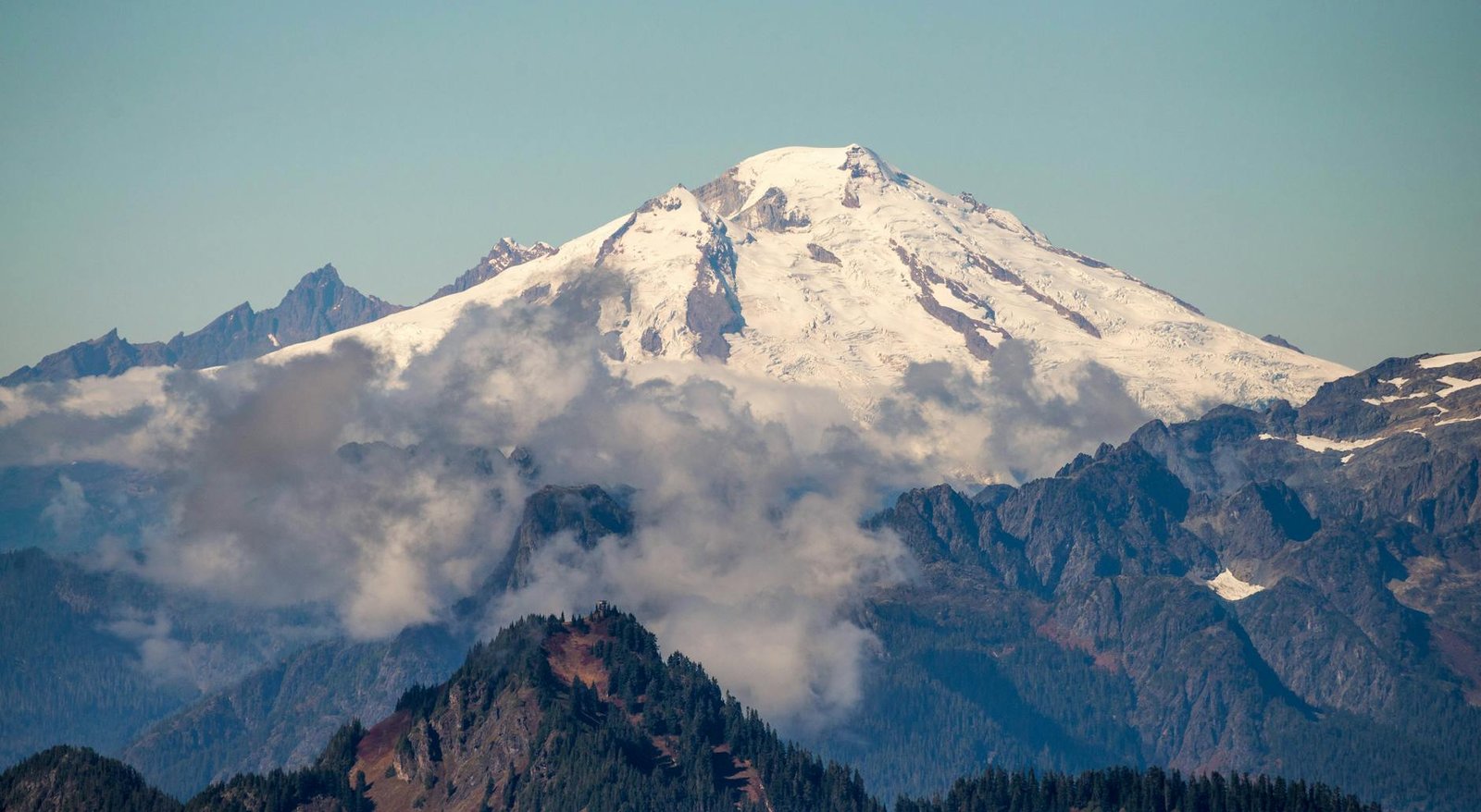white and brown mountain under blue sky