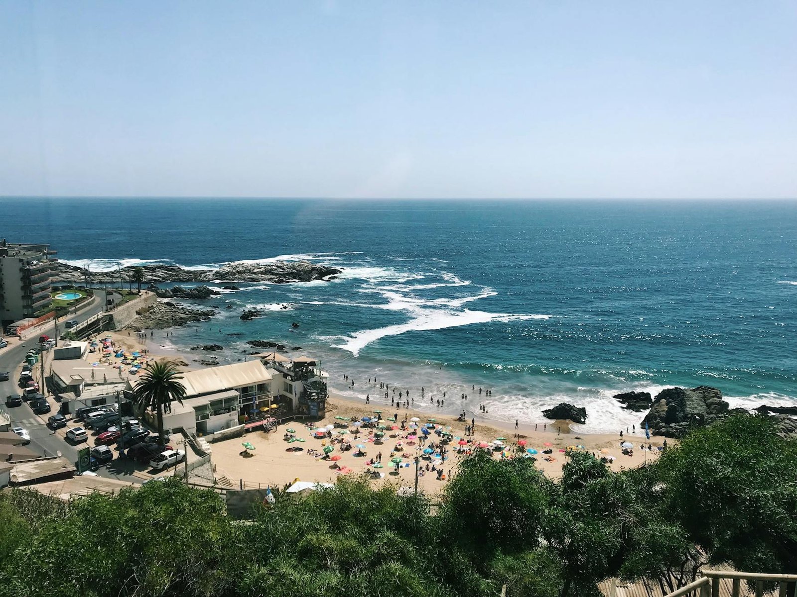 playa cochoa beach in vina del mar