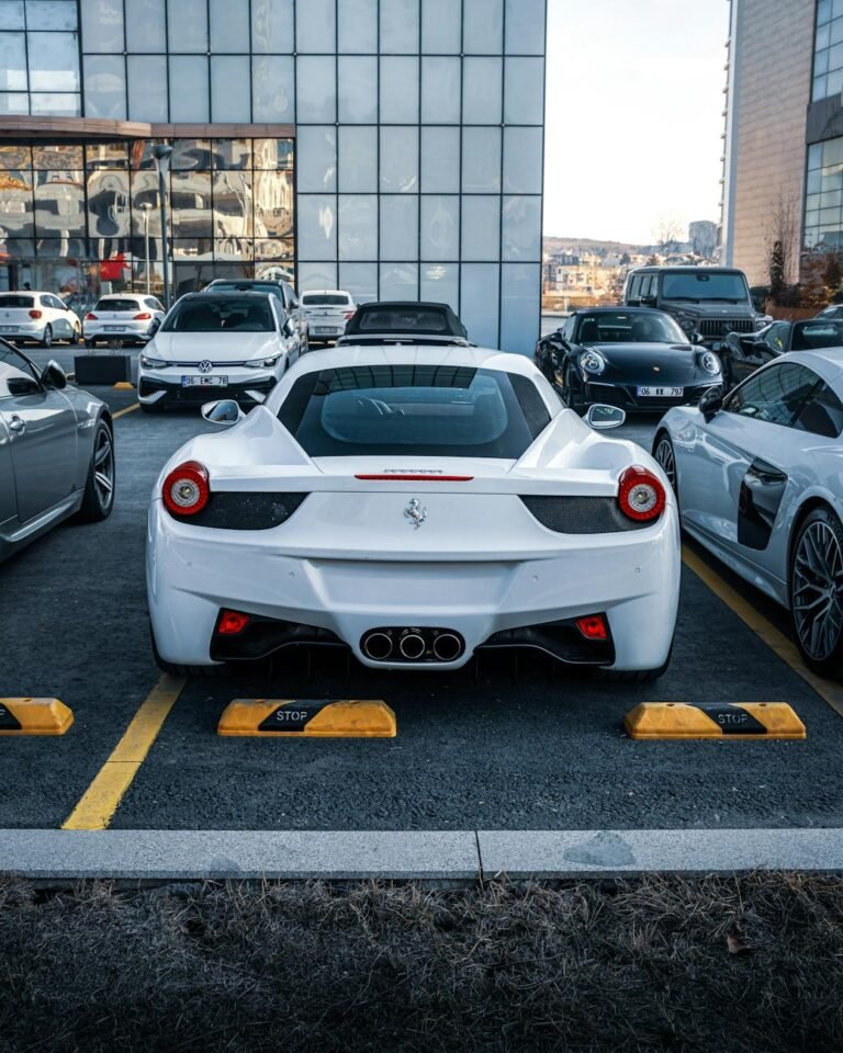luxury cars parked in ankara turkiye