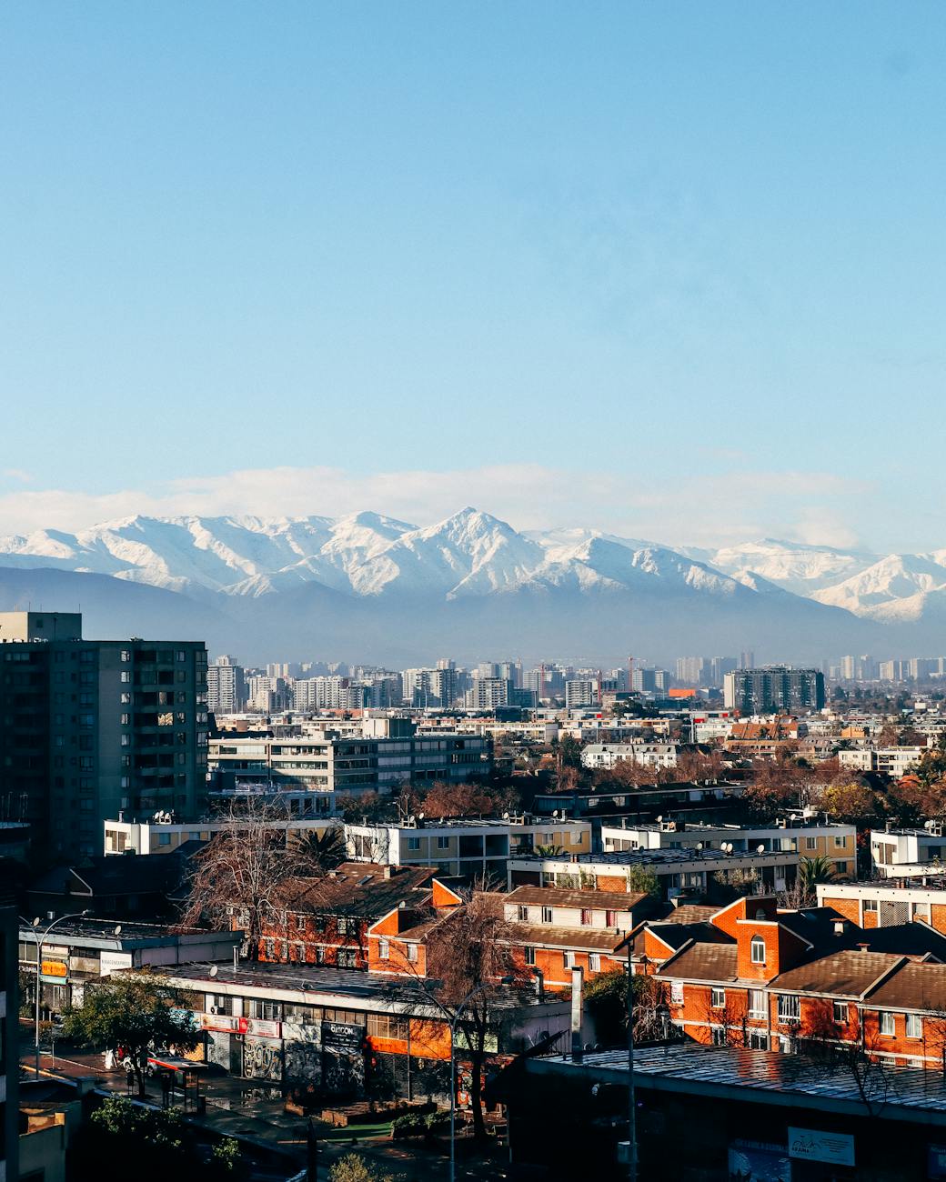 stunning santiago cityscape with andes mountains