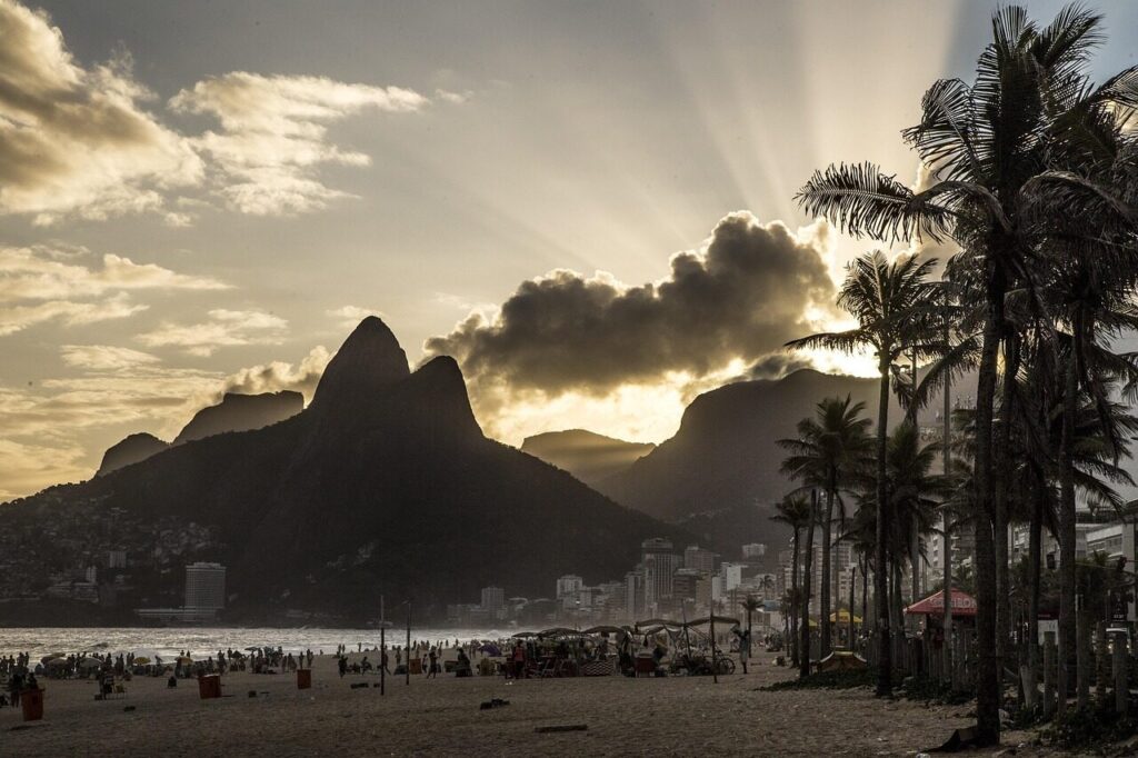 pôr do sol, sunset, rio de janeiro, nature, brazil, brasil, céu, praia, mar