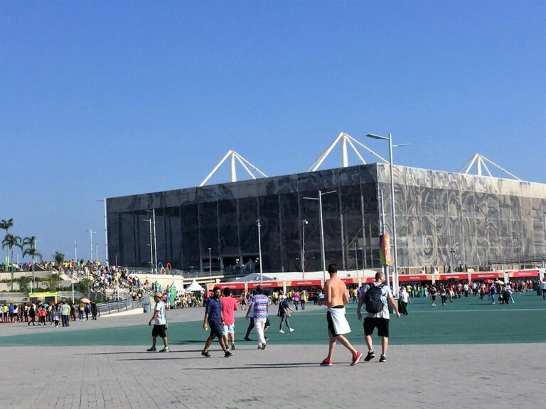 Estádio olímpico, multidão, Rio 2016