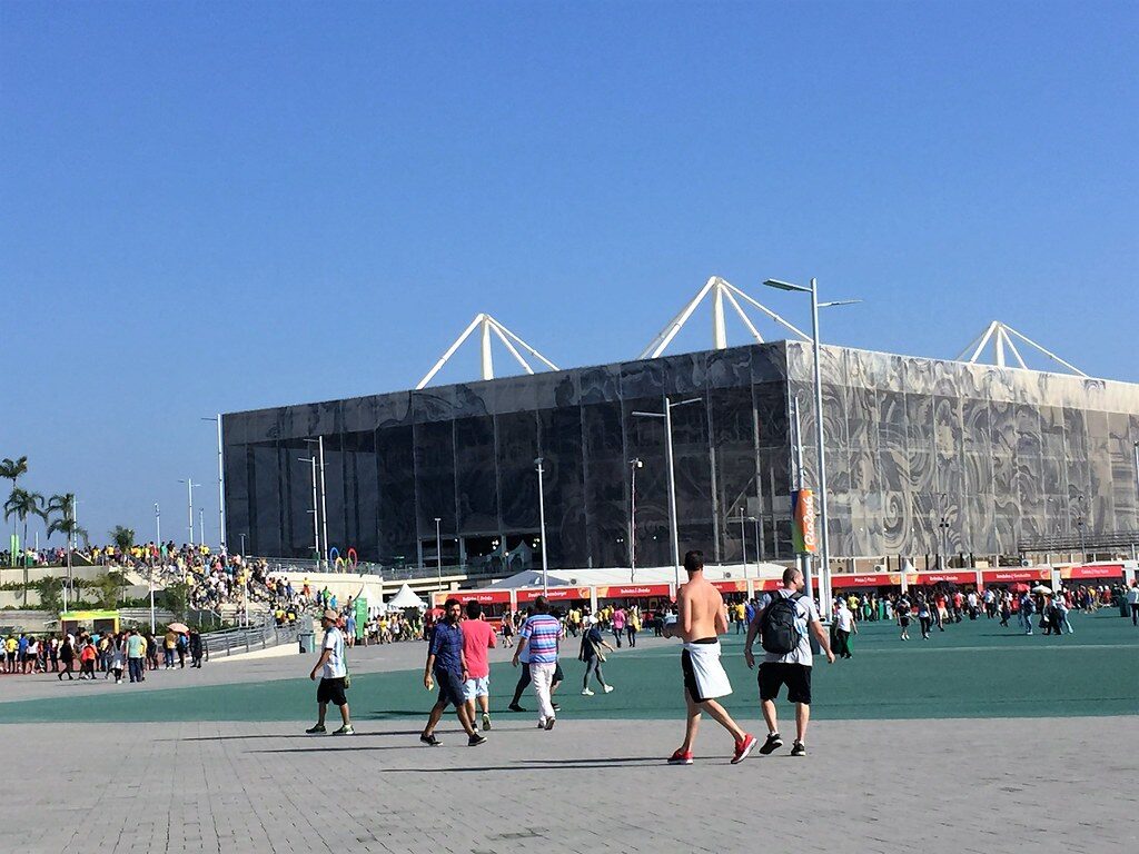 Estádio olímpico, multidão, Rio 2016