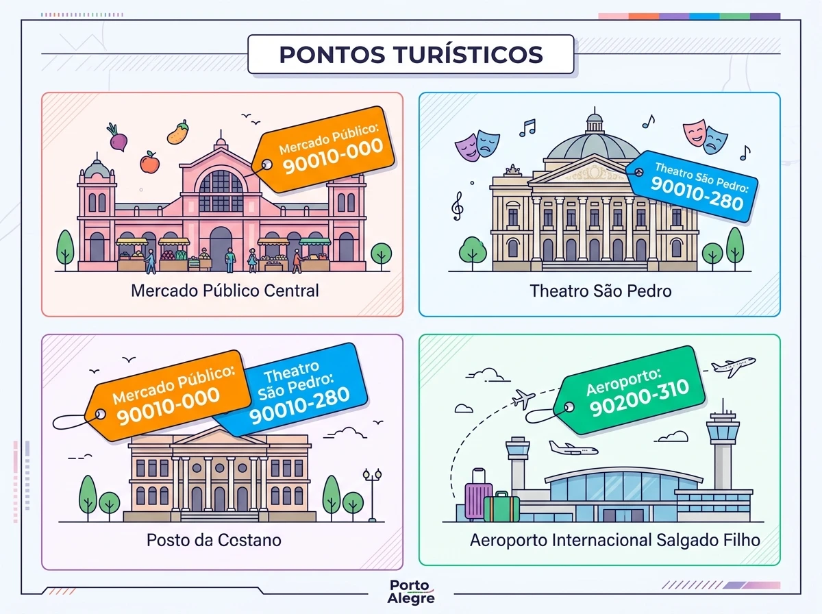 CEP de Pontos Turísticos e Serviços