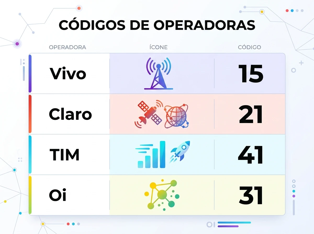 Códigos de Operadoras