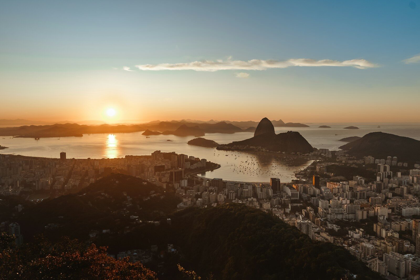 Pôr do sol Rio Pão Açúcar