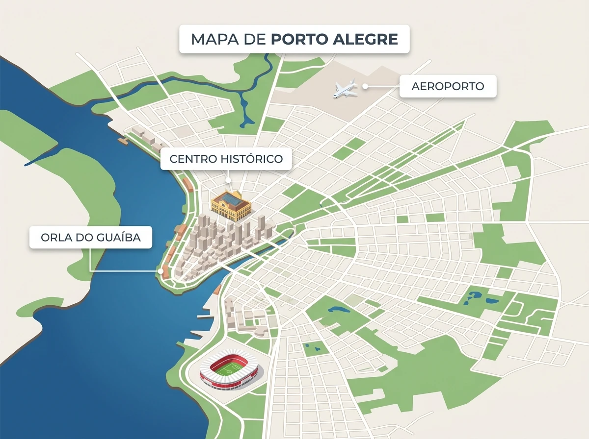 Mapa de Porto Alegre