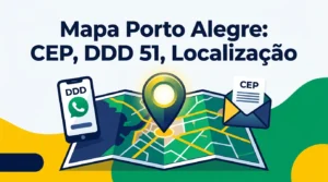 Mapa Porto Alegre CEP DDD