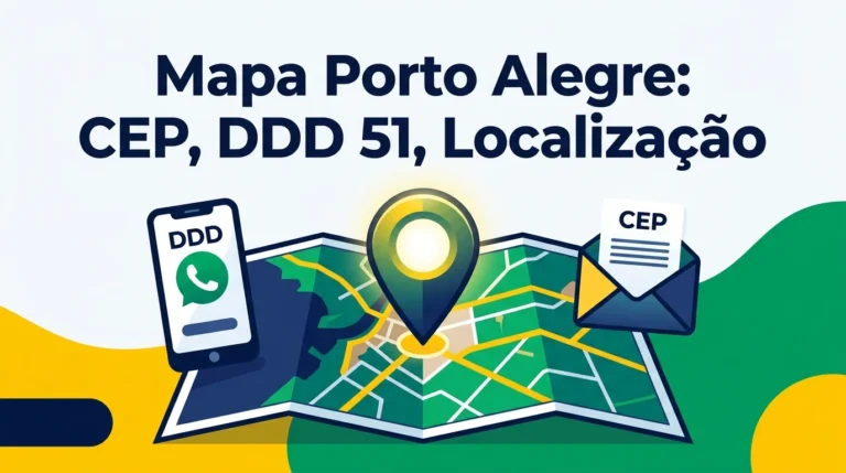 Mapa Porto Alegre CEP DDD