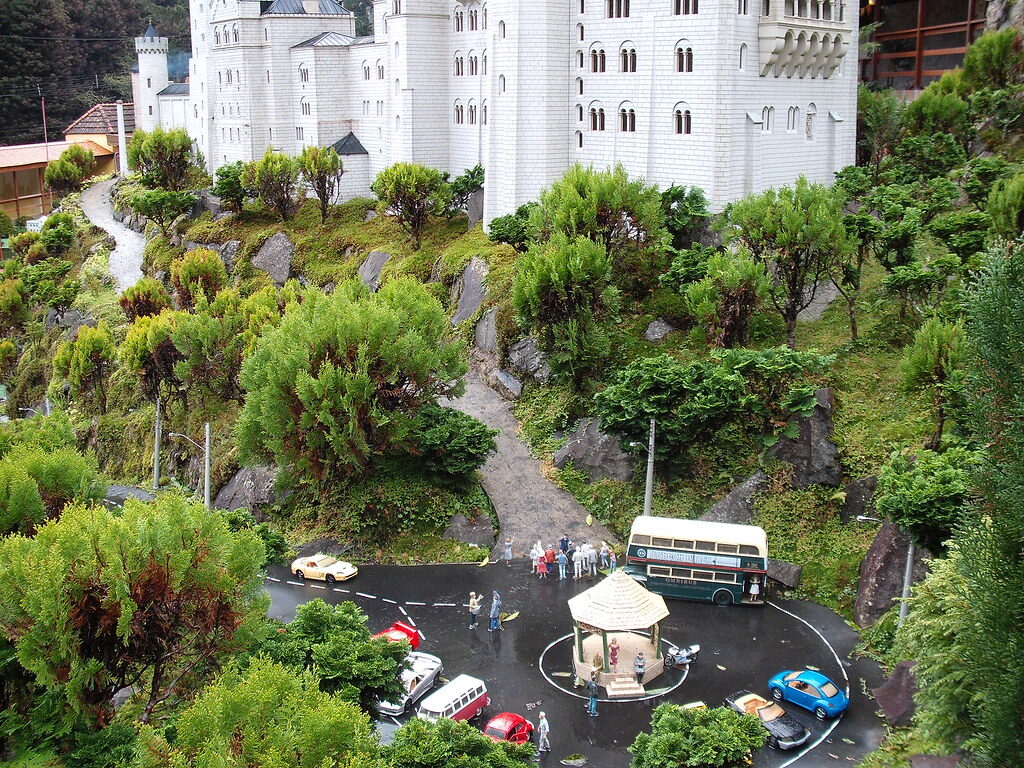 Cenário miniatura castelo carros