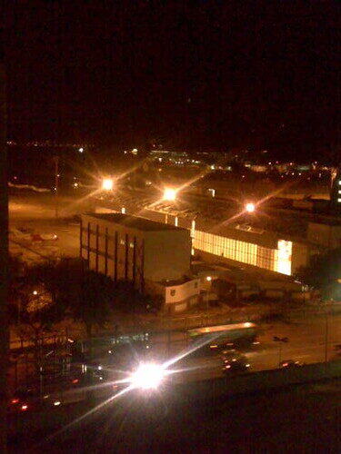 Luzes da cidade à noite