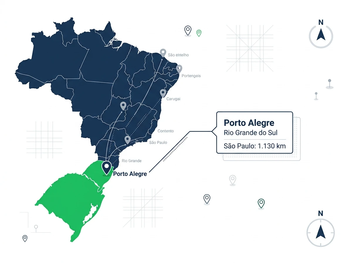 Porto Alegre: Localização e Geografia