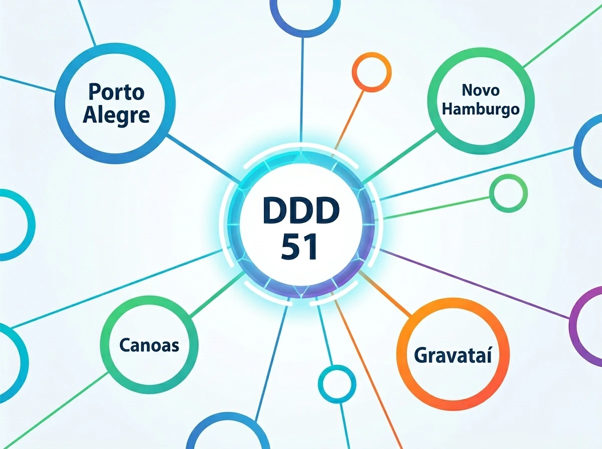 Principais Cidades com DDD 51