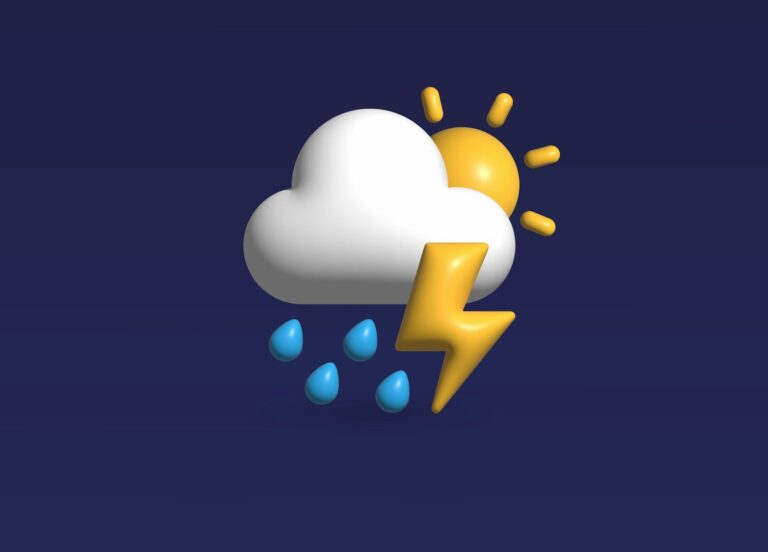Ícone 3D clima misto