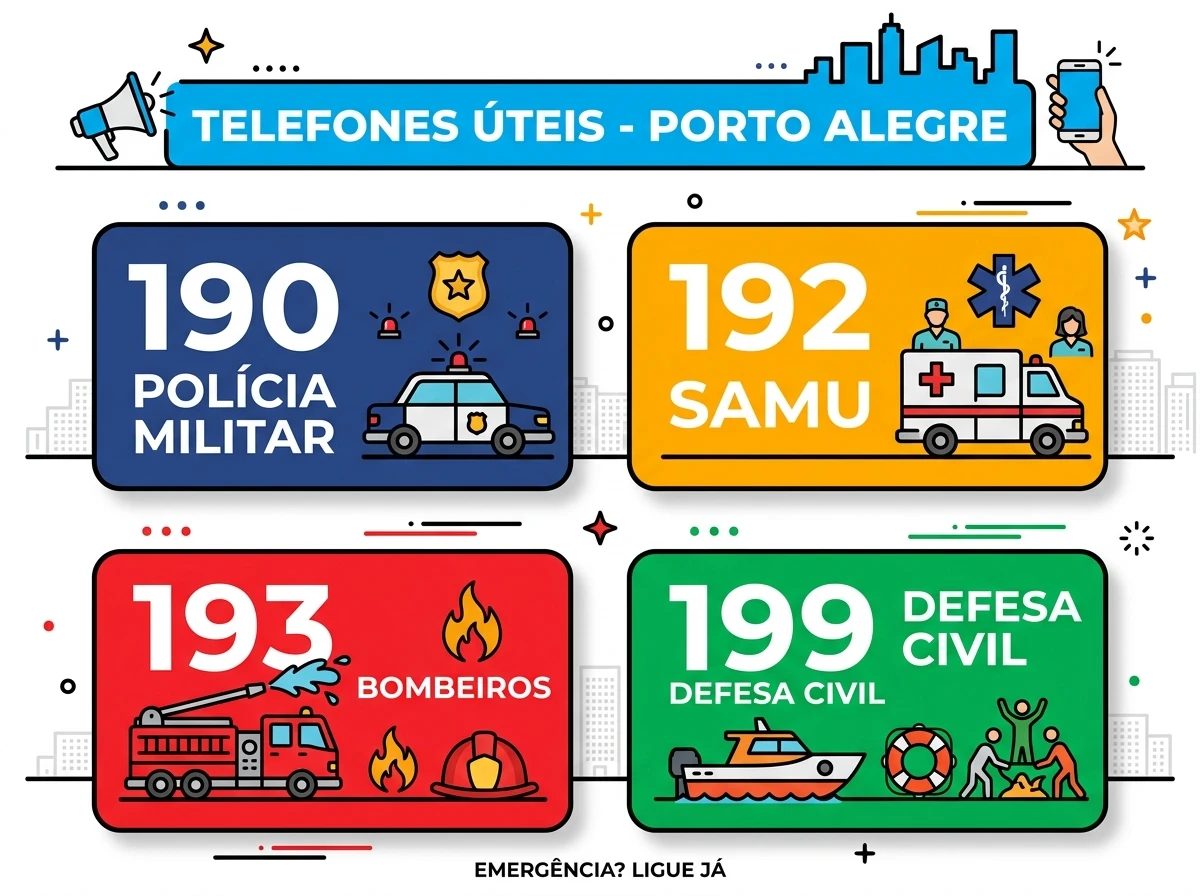Telefones Úteis em Porto Alegre