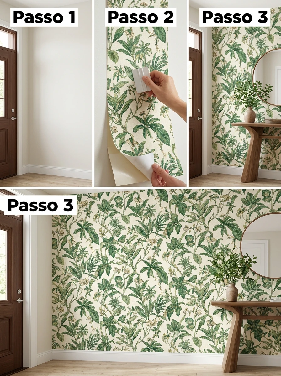 Adesivo ou papel de parede removível