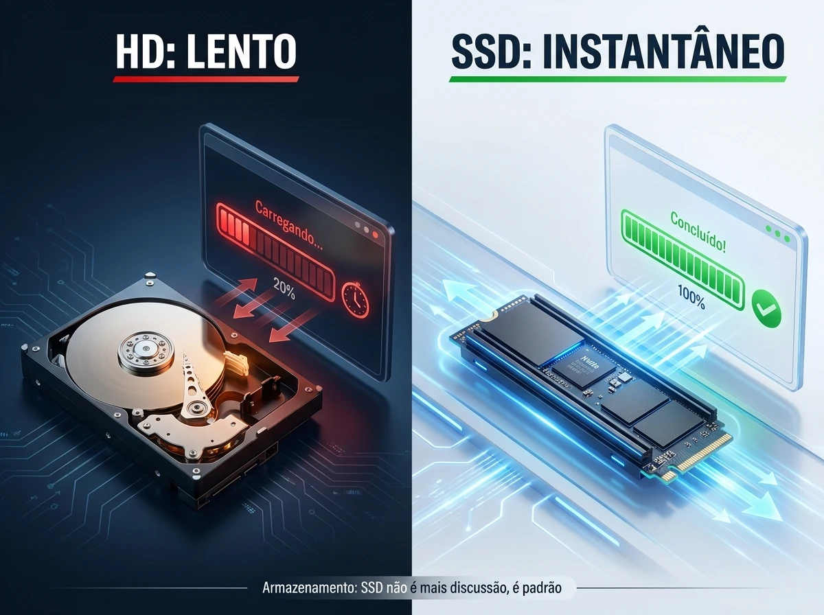 Armazenamento: SSD não é mais discussão, é padrão
