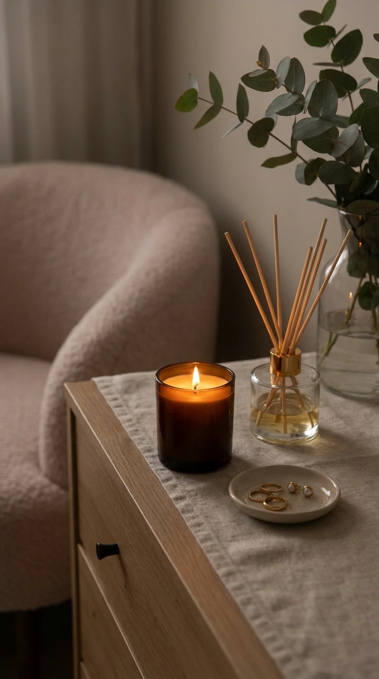 Aromatizador ou vela perfumada