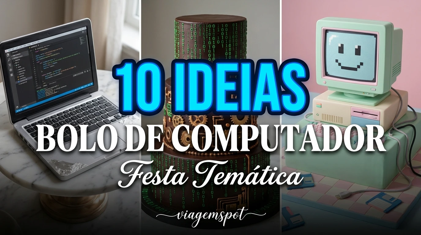 Bolos temáticos de computador
