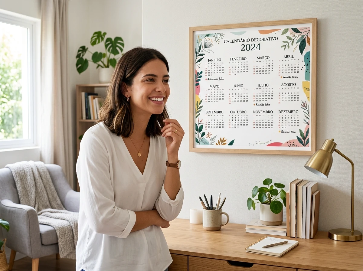 Calendário decorativo