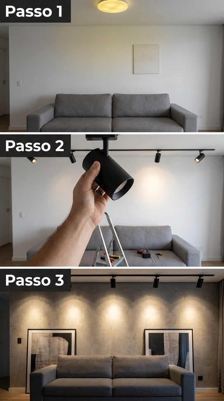 Camada de iluminação com spot