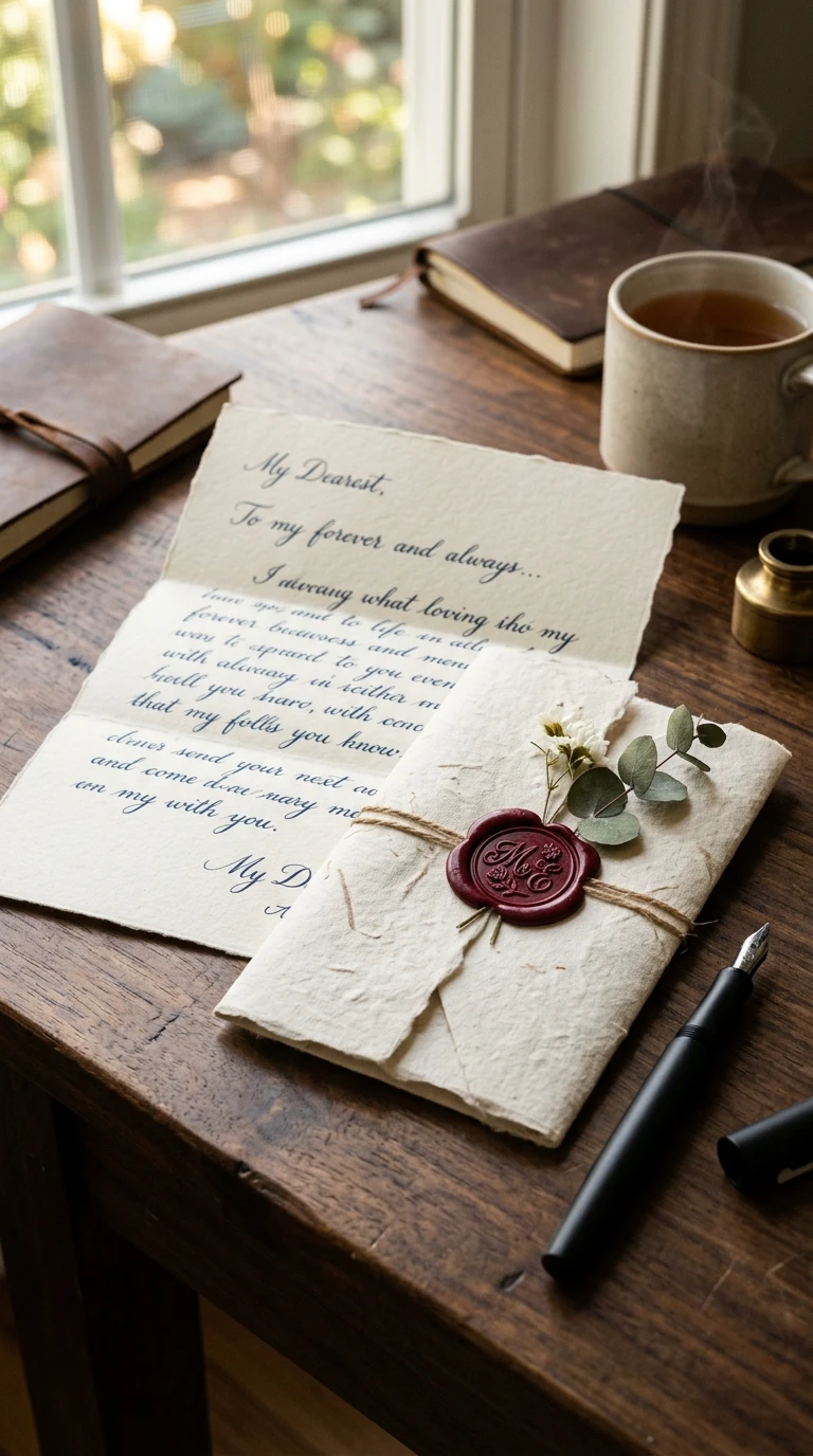 Carta Manuscrita com Embrulho Especial