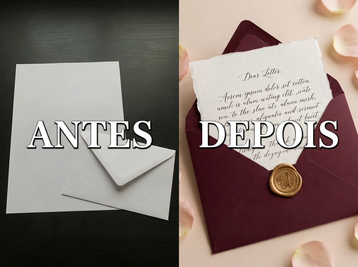 Carta Manuscrita com Envelope Especial