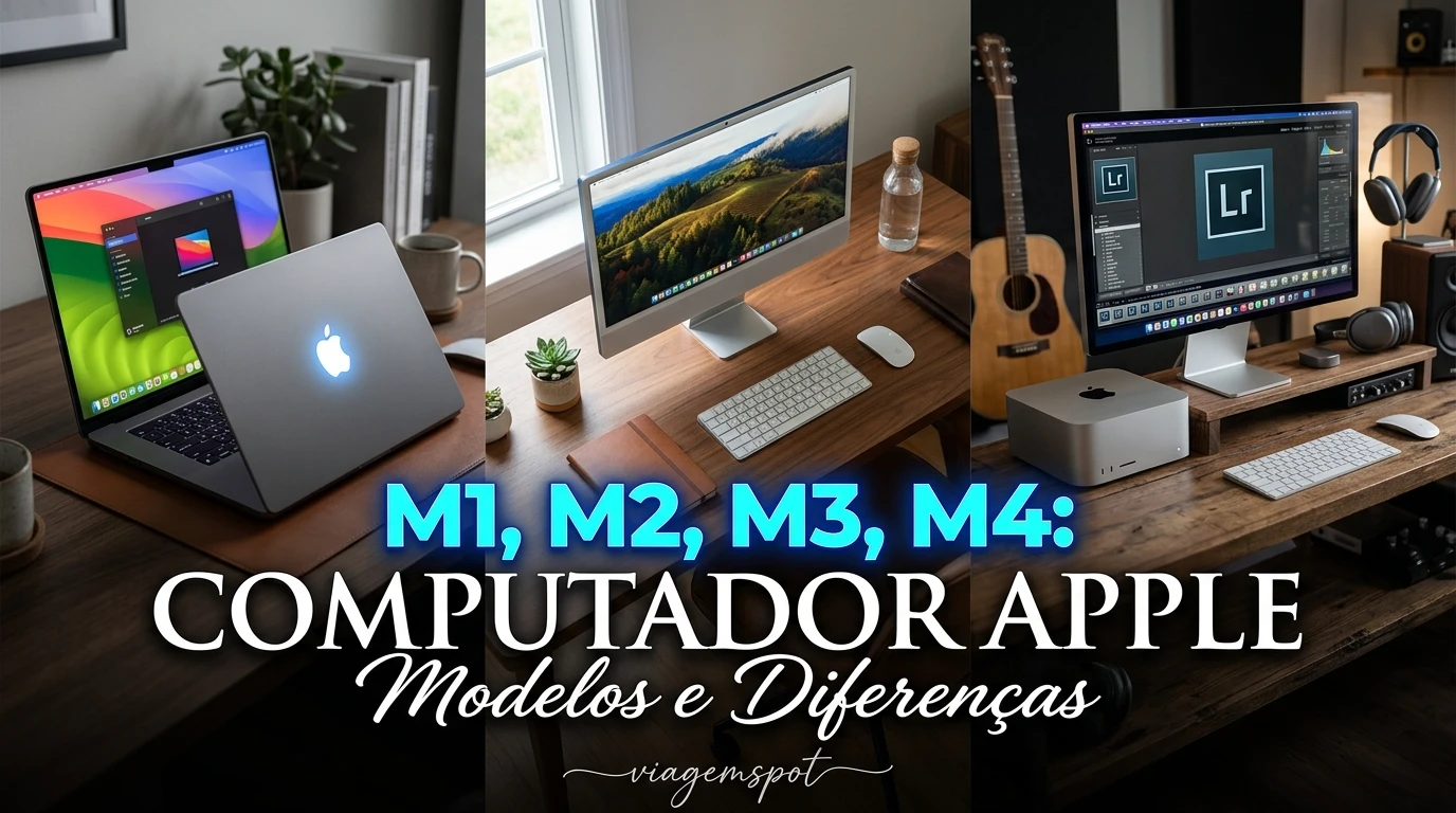 Vários computadores Apple