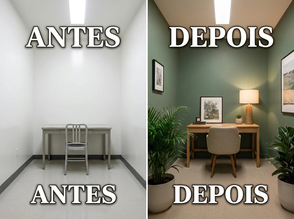 Cor de parede que trabalha a seu favor
