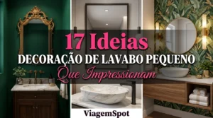 Decoração de lavabos pequenos com espelhos