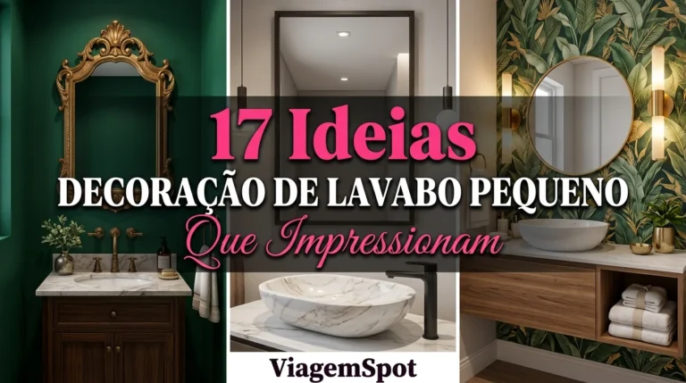 Decoração de lavabos pequenos com espelhos