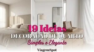 Decoração de quarto simples e elegante