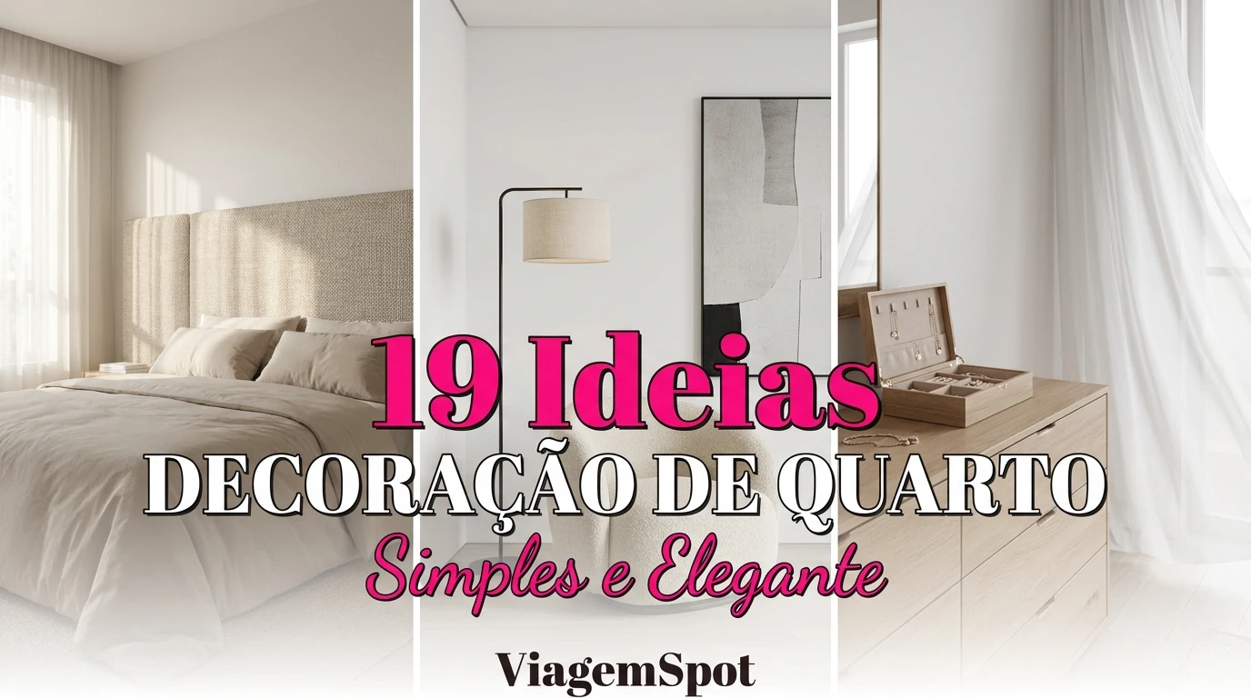 Decoração de quarto simples e elegante