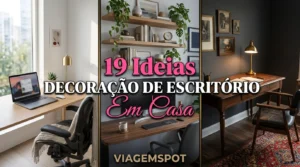 Três escritórios em casa decorados