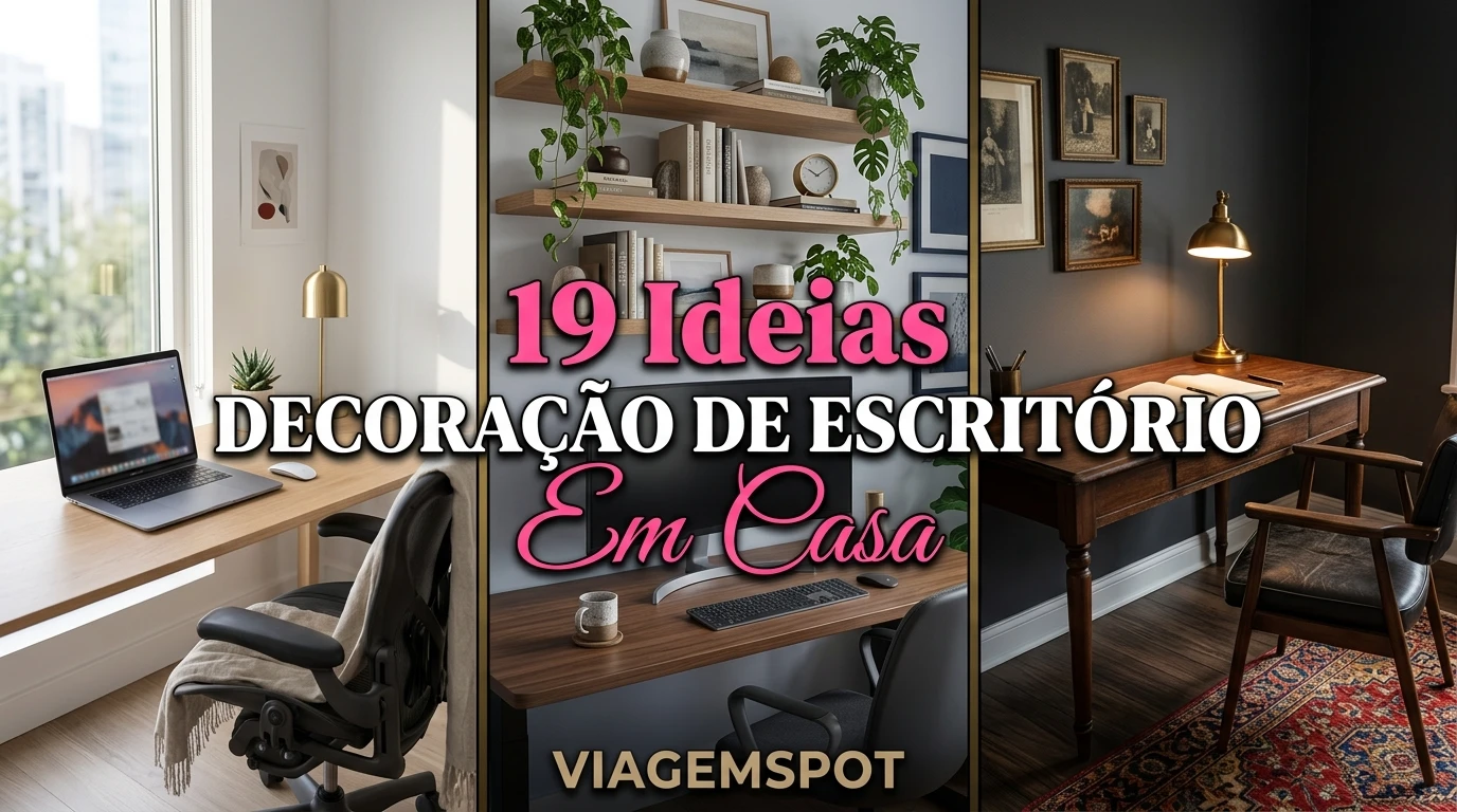 Três escritórios em casa decorados