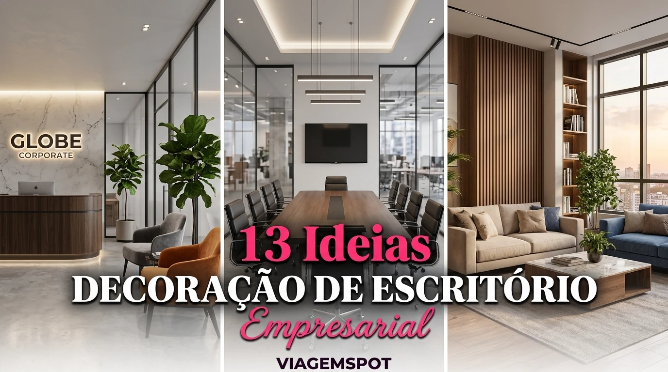 Três designs de escritório moderno
