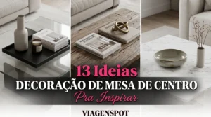 Decoração de mesas de centro