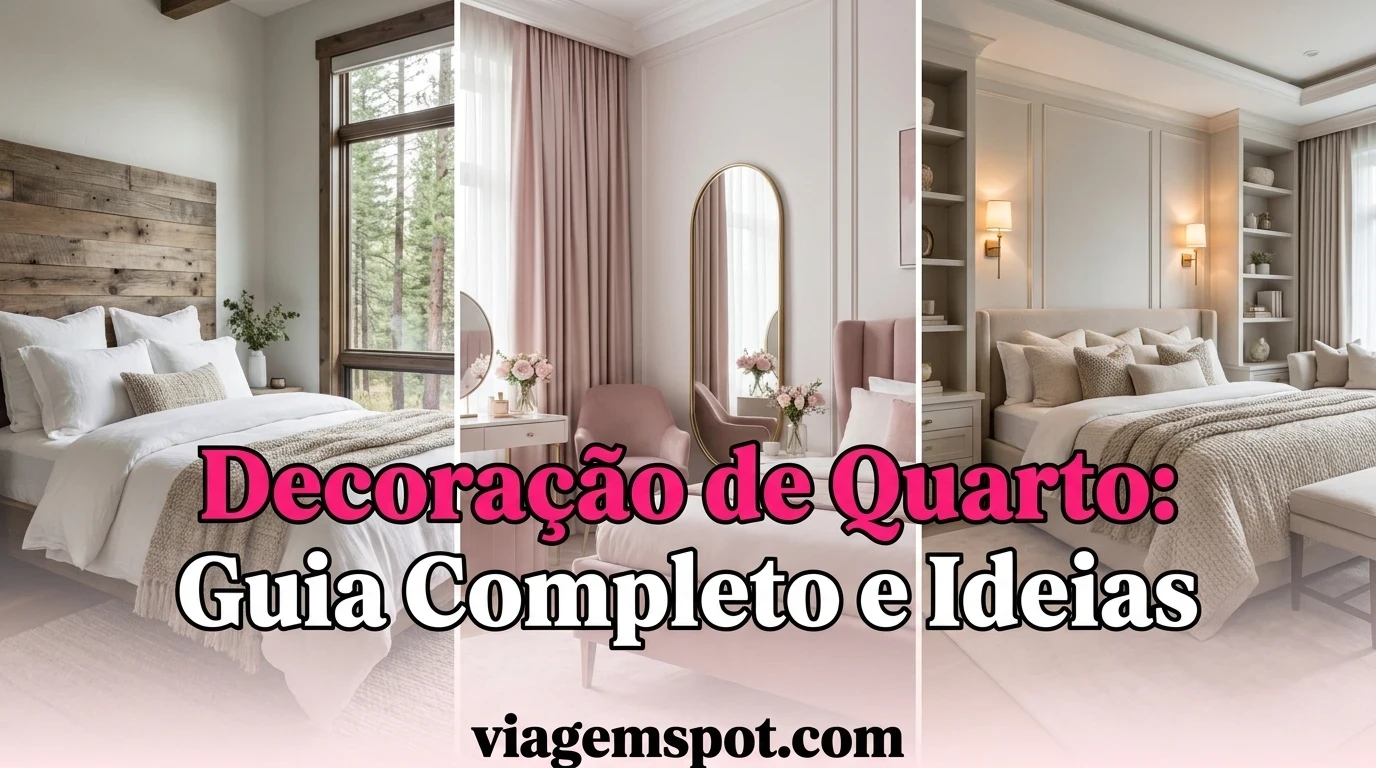 Três quartos com camas decoradas