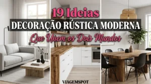 Decoração rústica moderna ambientes interiores