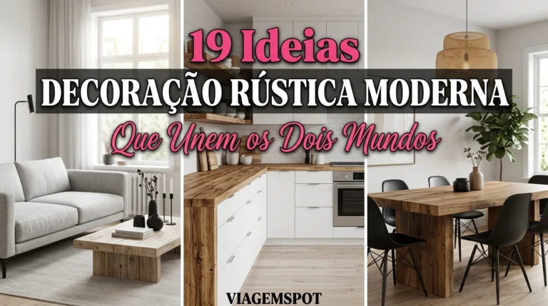 Decoração rústica moderna ambientes interiores