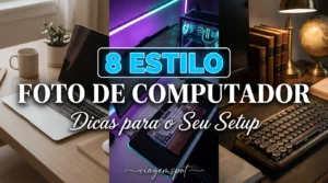 Três setups de computador diferentes