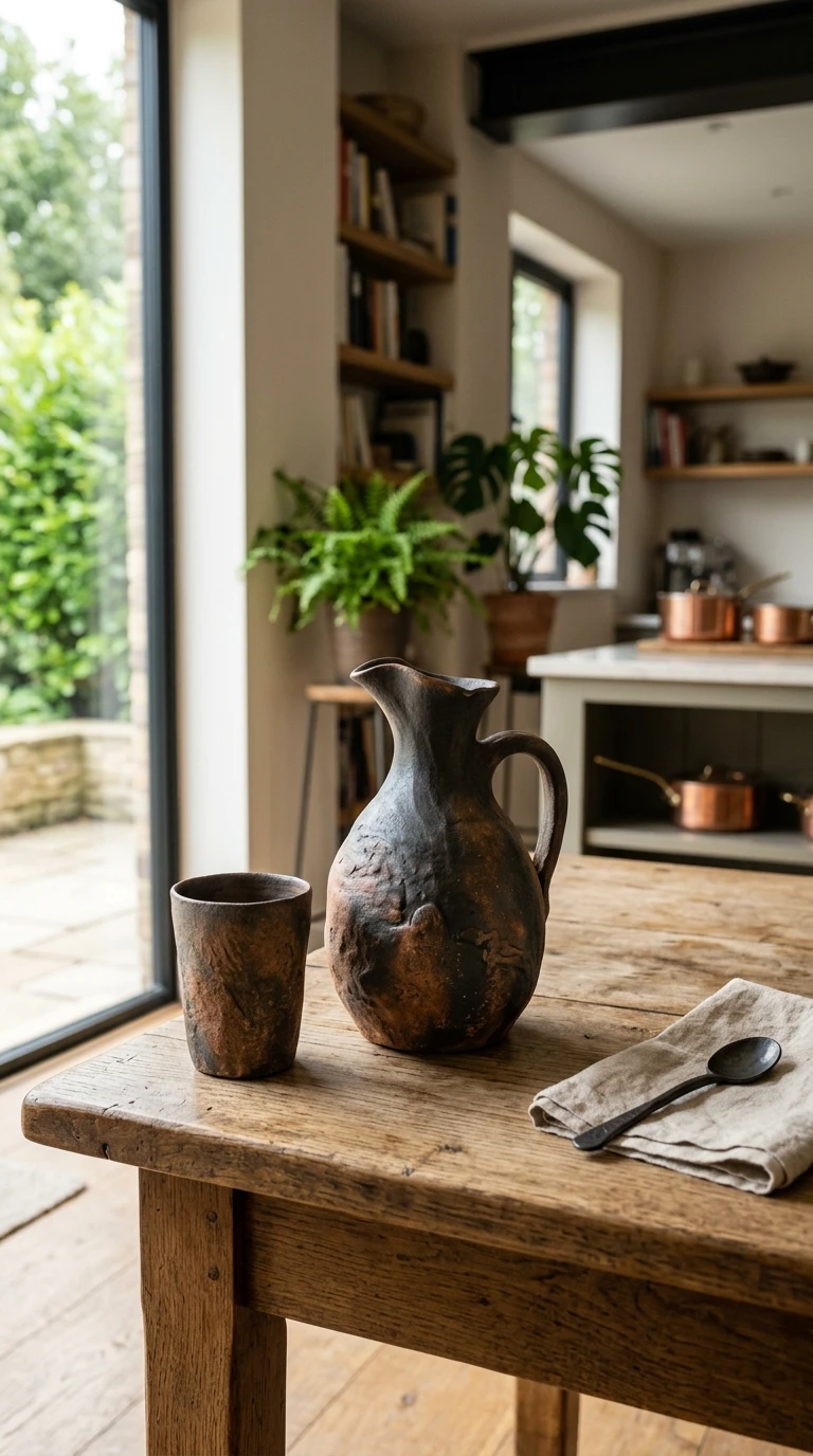 Garrafa Ou Caneca Artesanal de Cerâmica