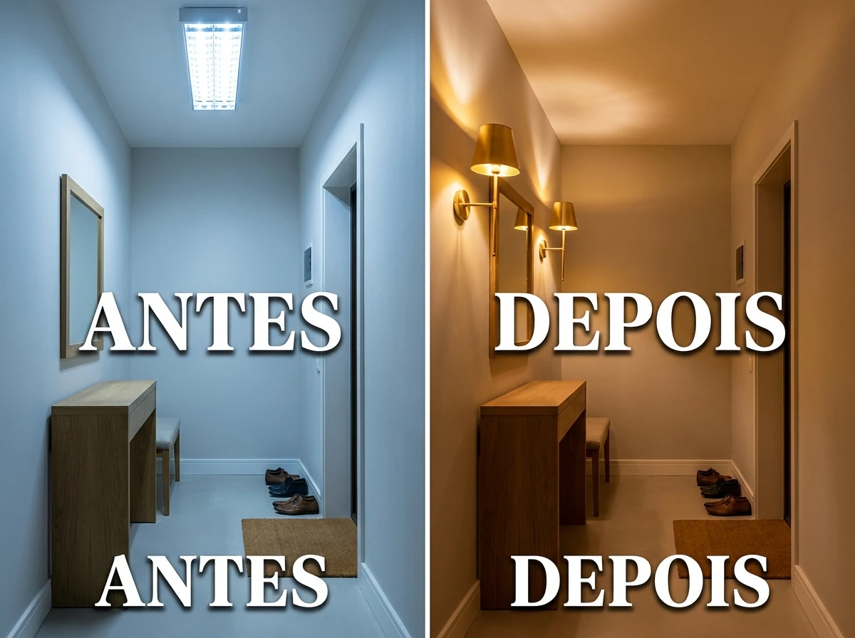 Iluminação direta e aconchegante