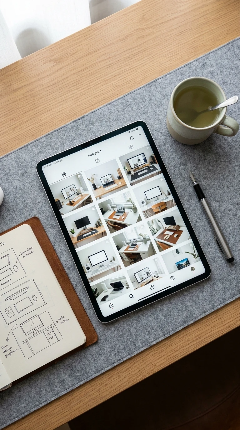 Inspiração visual antes de comprar