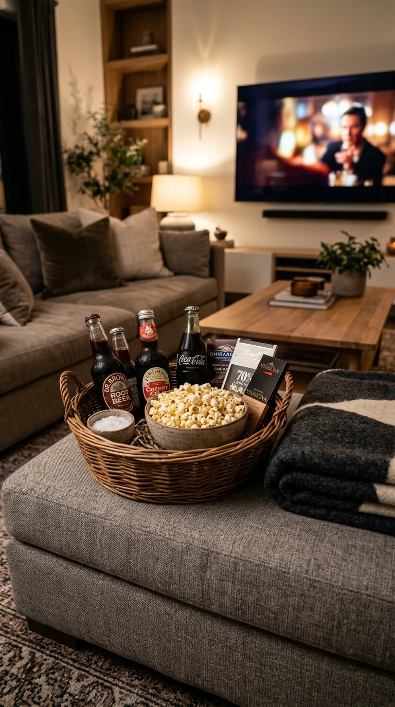 Kit de Cinema em Casa com os Favoritos Dele