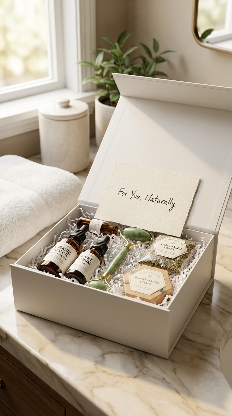 Kit de Skincare Natural em Caixa Decorada por Você