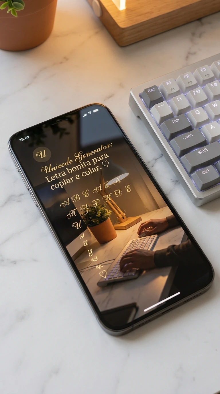 Letra bonita para copiar e colar: o que são geradores de fonte unicode