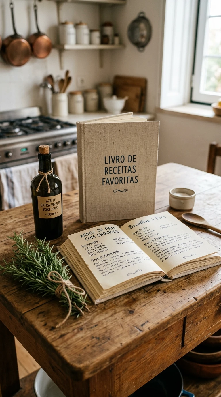 Livro de Receitas Favoritas Escrito à Mão